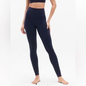 NWT Athleta Ultra High Rise Elation Navy Legging / Tight Size XL